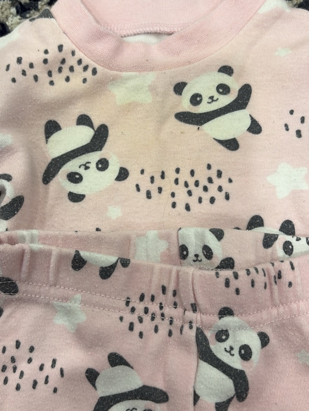 Care Bears Lavender & Pink Baby One-Pieces with Panda and Heart Prints - Picture 4 of 10